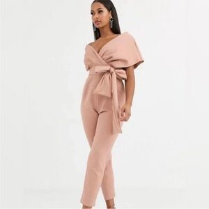 ASOS Blush Wrap Jumpsuit